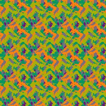Multi colored seamless camouflage pattern illustration. 스톡 일러스트