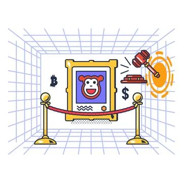 Multi Colored Selling Digital Images On Concept Stock Illustration