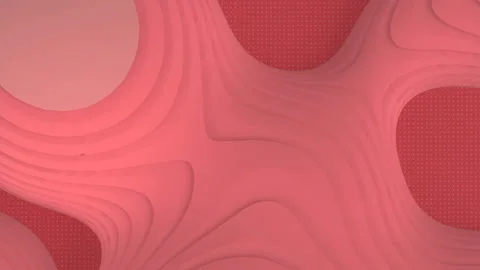 Multi colored sliced shape loop animation geometric art. 3d render background HD Stock Footage 150427685