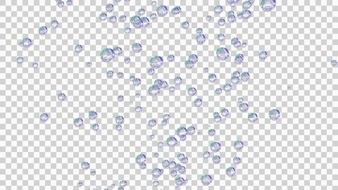 Multi-colored soap bubbles isolated Stock Illustration