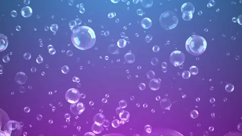 Multi-colored soap bubbles slowly fly up. Vídeo Stock 195006086