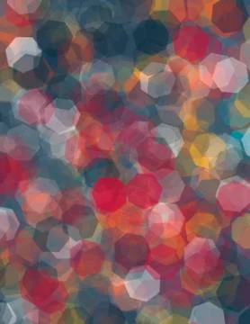 Multi colored spots and circles creating a vibrant textured background in a r Stock Photos