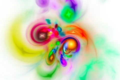 Multi-colored spots. Starry Nebula. Stock Illustration