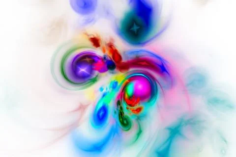 Multi-colored spots. Starry Nebula. Stock Illustration