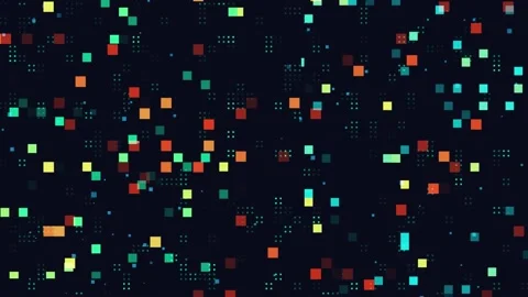 Multi-colored squares Stock Footage 149692265