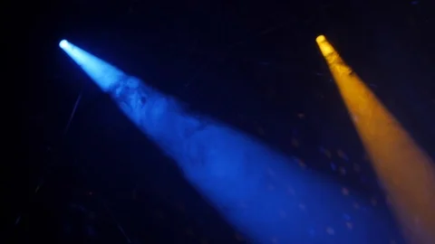Multi-colored stage lights, light show at the concert. Stock Footage 104878756