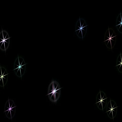 Multi-colored stars are twisted in a spiral Stock Footage 69504651