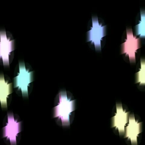 Multi-colored stars are twisted Video stock 69505215