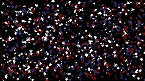 Multi-colored stars directional . selective focus. black background for blend Stock Footage 220677531