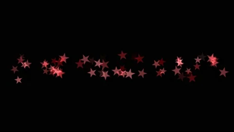 Multi-colored stars directional . selective focus. black background for blend Video stock 220802154