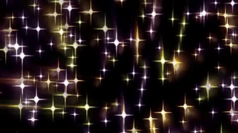 Multi-Colored Stars Field Effects Stock Footage 8924725