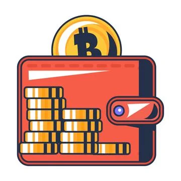 Multi Colored Storing Cryptocurrency Icon Stock Illustration