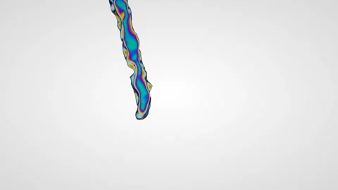 A multi-colored stream of liquid pours into the tank and fills it. Stock Footage 122130480