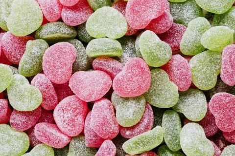 Multi colored sweet candies Stock Photos