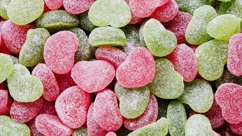 Multi colored sweet candies Stock Photos