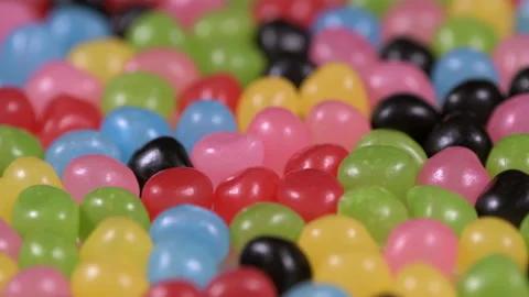 Multi-colored sweets and chewing gum Stock Footage 168629058