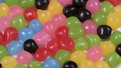 Multi-colored sweets and chewing gum Stock Footage 168629076