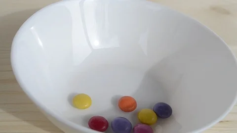 Multi-colored sweets, jelly beans background. Stock Footage 125689659