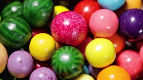 Multi-colored sweets, lollipops and chewing gum 動画素材 68051635