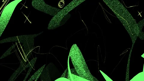 Multi-colored texture drafts on a black screen.  Stock Footage 260807821