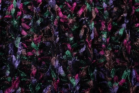 Multi colored thread texture picture Foto stock