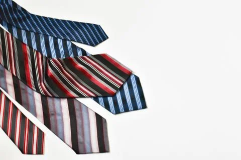Multi-colored ties Stock Photos