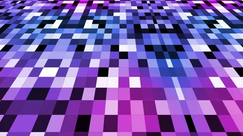 Multi-colored tiles flash brightly randomly Stock Footage 165993421