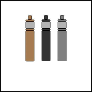Multi-colored vape. Set of electronic cigarettes. Illustration Stock Illustration