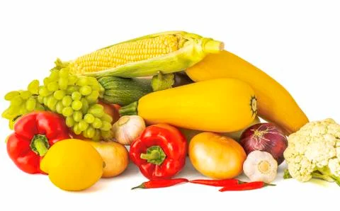 Multi-colored vegetable platter Stock Photos