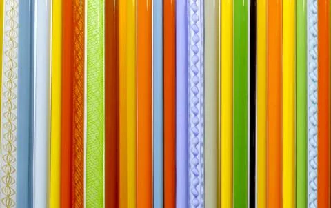 Multi-colored, vertical stripes Stock Photos