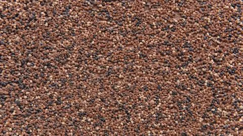 Multi-colored wall formed from small stones. Interesting abstract background Stock Photos