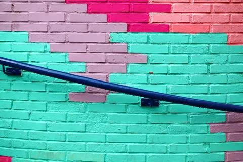 Multi colored wall textured background Foto stock