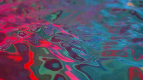 Multi-colored water. Animated liquid Stock Footage 148423623