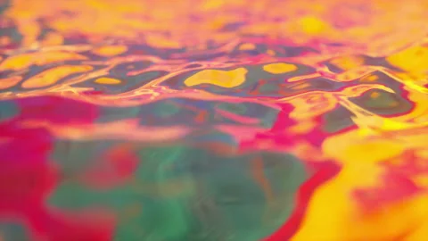 Multi-colored water. Animated liquid Stock Footage 148423625