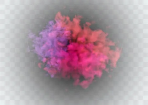 Multi colorful smoke abstract frame, watercolor paint, blue, meteorological Illustrazione stock