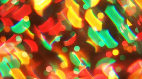 Multi colour blur bokeh crystal light abstract background. 002. 4K Stock Footage 113619200