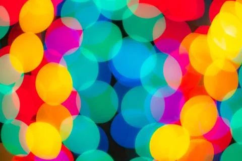 Multi Colour Blur Bokeh Light. Stock Photos