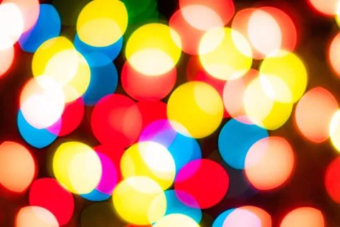 Multi Colour Blur Bokeh Light. Stock Photos