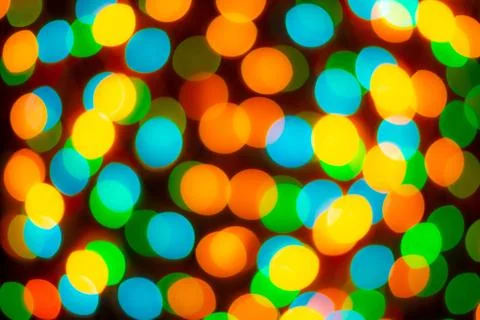 Multi Colour Blur Bokeh Light. Stock Photos