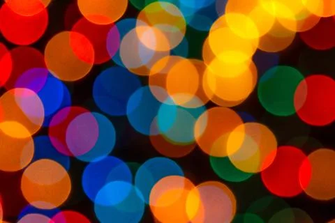 Multi Colour Blur Bokeh Light. Stock Photos