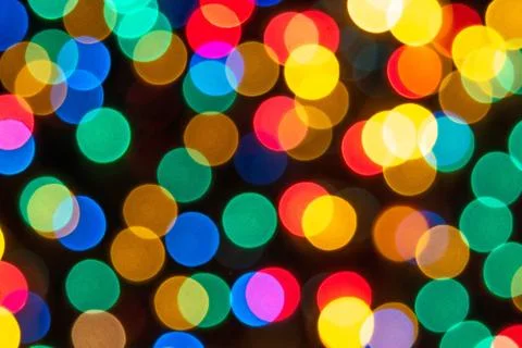 Multi Colour Blur Bokeh Light. Stock Photos