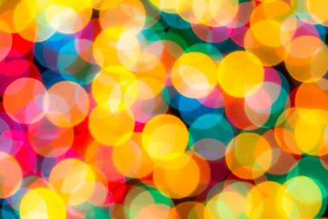Multi Colour Blur Bokeh Light. Stock Photos