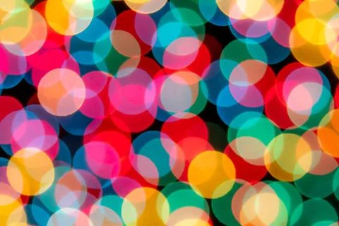Multi Colour Blur Bokeh Light. Stock Photos