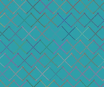 Multi colour dot rectangular repeat pattern in light blue background Stock Illustration