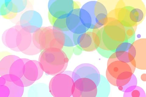 Multi colour pastel shade circles Stock Illustration