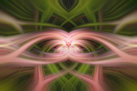 An multi-coloured abstract twirl effect background pattern. イラスト素材