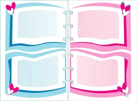 Multi-coloured album. Stock Illustration