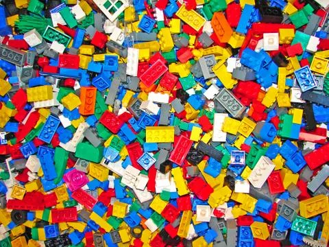 Multi-coloured blocks background Stock Photos