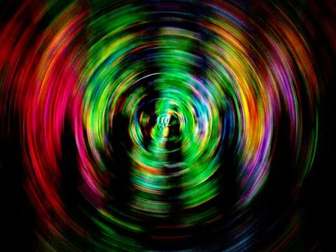 Multi-Coloured Circular Abstract Background Stock Illustration