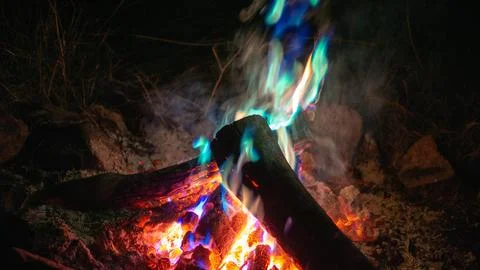 Multi-Coloured Fire Stock Photos